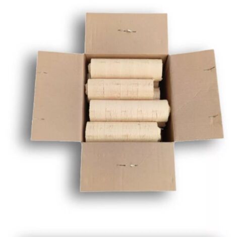 Tronchetti da ardere in legno pressato 120 kg, 12 scatole da 10 kg